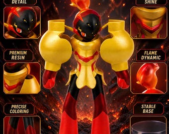 Armarouge Pokemon Resin Figure - Hand Painted Anime Statue