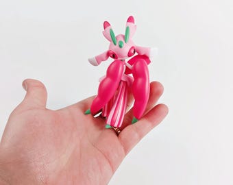Statue en résine Lurantis, figurine GK peinte à la main - palette de couleurs personnalisée - objet de collection très détaillé - figurine articulée Pokémon