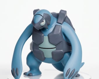 Carracosta Hand Painted Resin Pokemon Fossil Turtle Statue #0565, Fan Made Anime Collectible Gamer Gift
