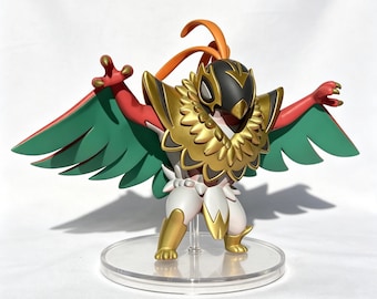 Hand-Painted Resin MegaHawlucha Statue • Collectible Figure Hand-Painted GK Figure - Custom Color Scheme - Pokemon Action figure