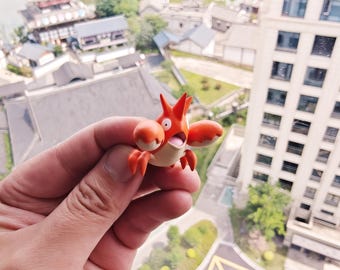 Żywiczna figurka Corphish, ręcznie malowana figurka GK – niestandardowa kolorystyka – kolekcjonerska figurka o wysokiej szczegółowości – figurka akcji Pokemon