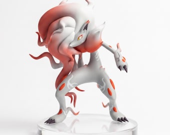 Kolekcjonerska figurka z żywicy Pokemon Hisuian Zoroark malowana ręcznie