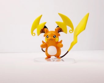 ポケモン ライチュウY フィギュア：メガレジンGKスタチュー、手描きアニメコレクタブル、カスタムギフト
