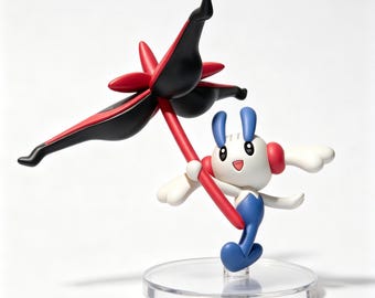 Figurka z żywicy Floette Eternal Flower, ręcznie robiona figurka anime, słodka ozdoba na biurko i prezent