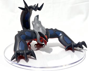 Ręcznie robiona figurka Pokemon Yveltal – prezent anime dla niego, prezent Pokemon | Figurka Evolution z limitowanej edycji | Ręcznie malowana figurka kolekcjonerska