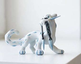 Malowana ręcznie żywiczna figurka Chien-Pao • Kolekcjonerska figurka GK malowana ręcznie – niestandardowy schemat kolorów – figurka akcji Pokemon