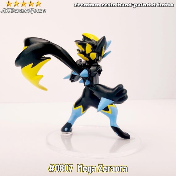 Mega Zeraora Pokemon Figure, Future Paradox Resin Statue, Grass