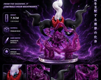Premium Pokemon Darkrai Resin Figure | Hand Painted Collectible Anime Statue