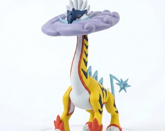Figurka Pokemon Raging Bolt, ręcznie malowana figurka z żywicy premium, fanowski model Raikou z Paradoxu, dekoracja biurka gracza, prezent Pokemon Scarlet Violet