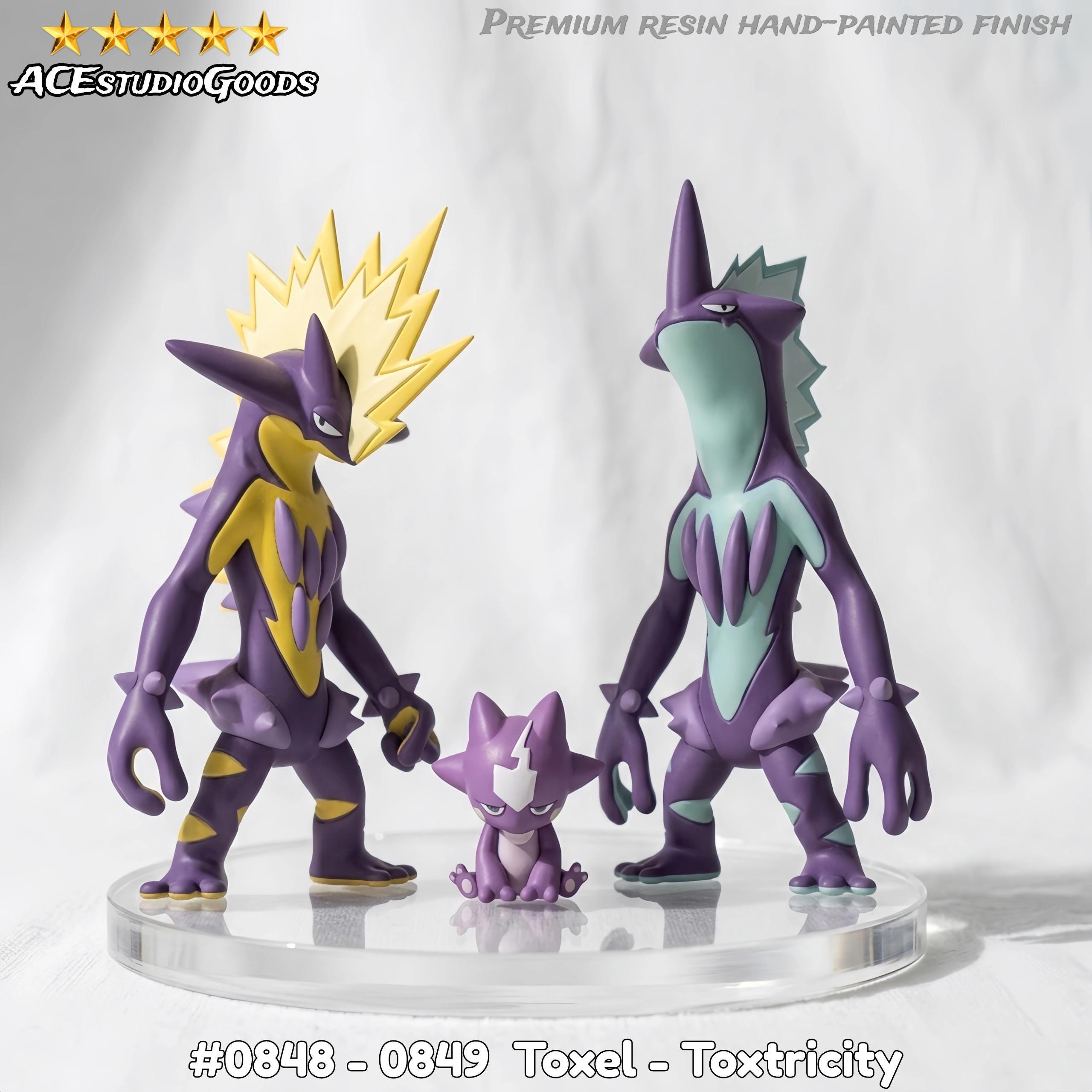 Toxel Toxtricity Hand-painted Resin Zekrom Figure | Complete Form