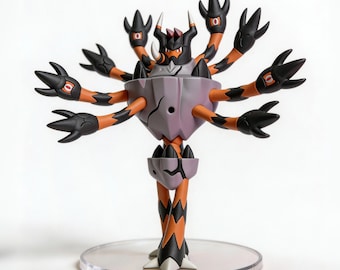 Pokémon Mega Barbaracle żywiczna figurka w skali 1/20 - ręcznie malowana figurka GK z niestandardową błyszczącą wersją - kolekcjonerska figurka premium