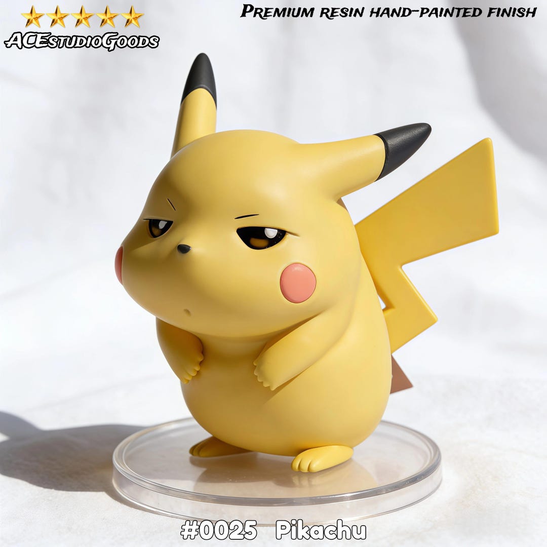 Pikachu Resin Statue - Hand-painted GK Figure - Custom Color Scheme ...