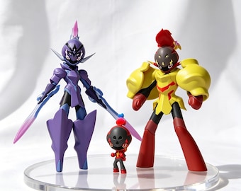 Charcadet Armarouge Ceruledge | Pokemon Collectible Resin Set | Charcadet Resin Statue Desk Decor Gift