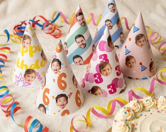 Feestmuts op maat – Feestmuts met foto – Gepersonaliseerd met jouw foto en patroon – Feestdecoraties op maat