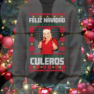 Jenni Rivera Merry Christmas PNG in high resolution, for ugly red and black sweater, Jenni sweater, Norteño singers, Christmas