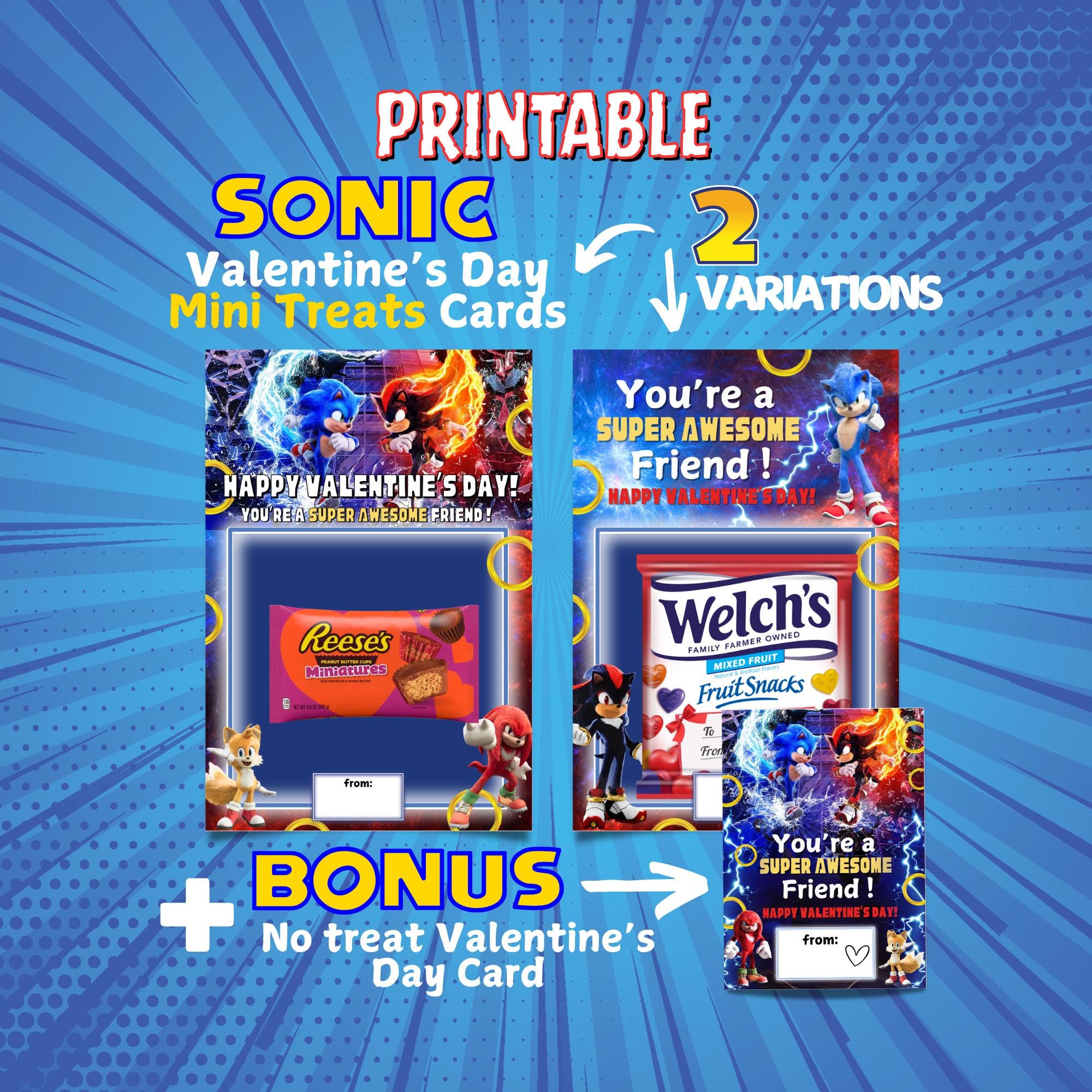 Sonic Box Card - Etsy