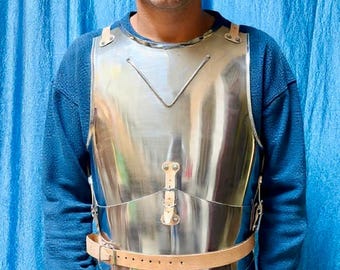 Medieval Steel Chest Armor Cuirass Knight LARP Cosplay Breastplate