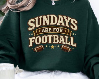 Sundays Are For Football-sweater, Game Day, uniseks ronde hals