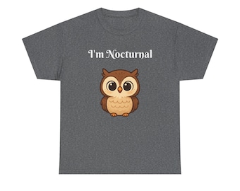 Nocturnal Owl T-Shirt | Night Owl Graphic Tee