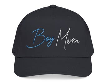 Boy Mom Baseball Cap | Embroidered Mom Hat