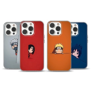 Minimalistisch Ninja Anime Telefoonhoesje – Schaduw Shinobi Esthetiek – Japanse Manga Energie Kunst – Matte Beschermhoes voor Google Pixel, iPhone en Samsung