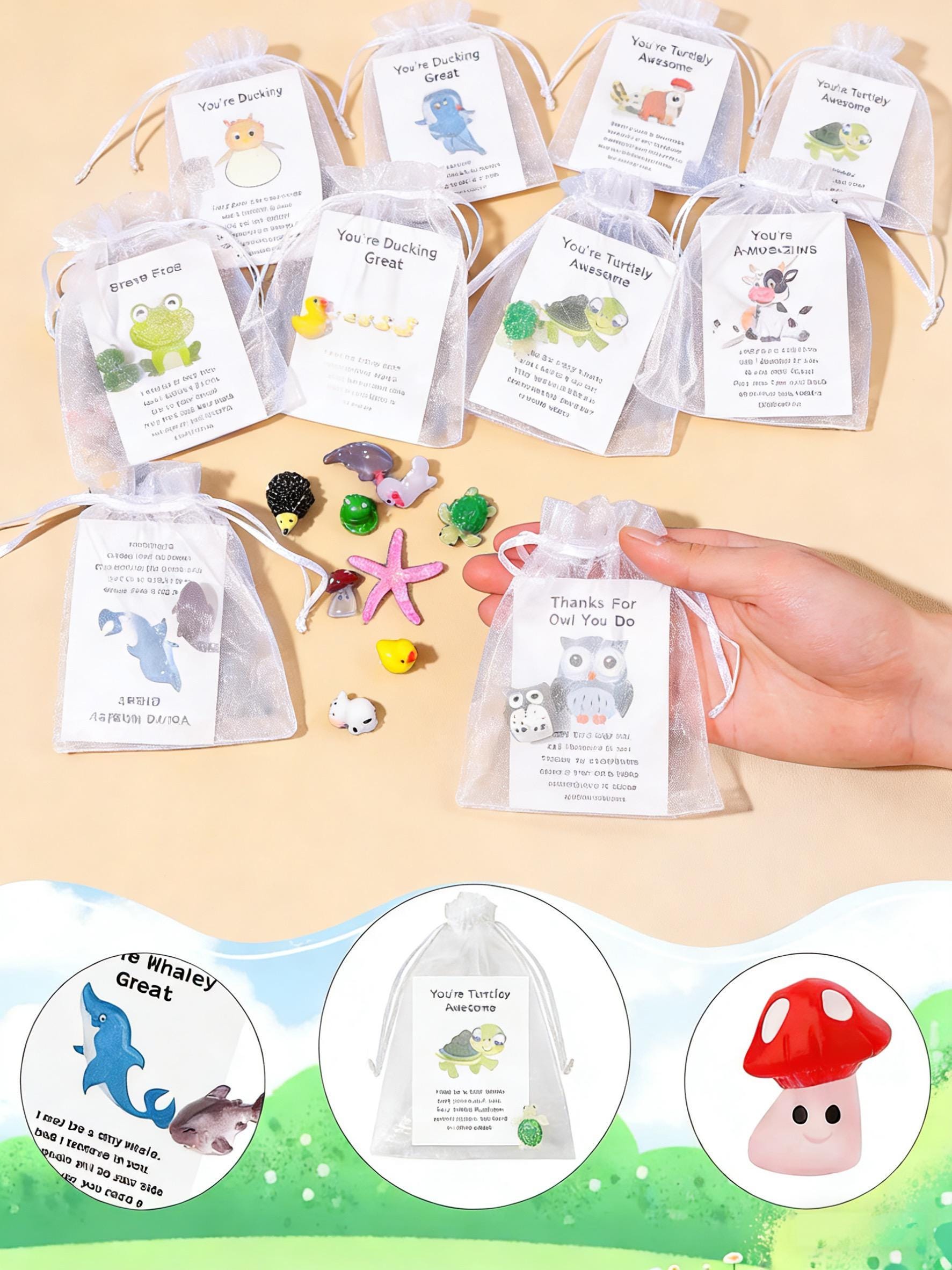 100 Employee Appreciation Bulk Gifts, Animal Pun Pocket Tokens With ...