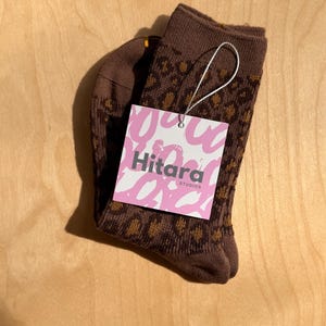Animal Print Socks | Brown Leopard Socks | Sassy Playful Socks | Colorful Socks | Bold Socks | Spring or Summer Must Have | Gift for Her Bild 8