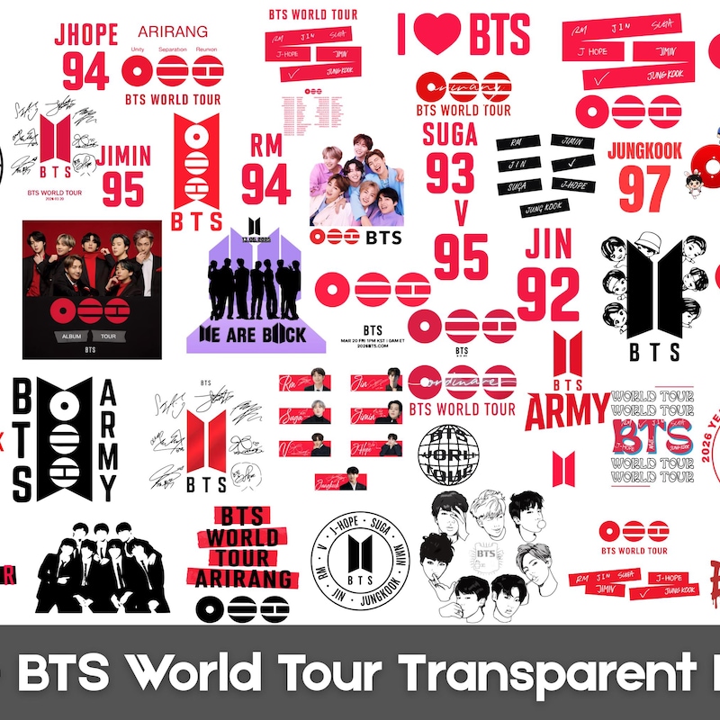 Bts Sticker Examples Bts Arirang Tour Stickers - Etsy