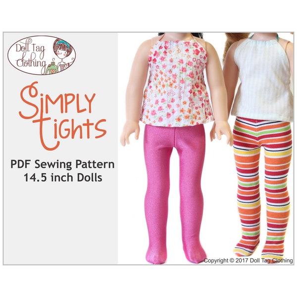 Simply Tights Stockings | PDF Sewing Pattern for 14.5 inch Dolls