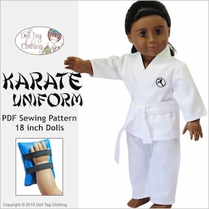 Karate Uniform | PDF Sewing Pattern for 18 inch Girl and Boy Dolls
