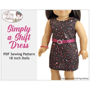 Simply a Shift Dress | PDF Sewing Pattern for 18 inch Girl Dolls