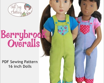 Mono Berrybrook / Fácil para principiantes / Patrón de costura en PDF para muñecas de 16 pulgadas - A Girl For All Time® y Vintage Sasha