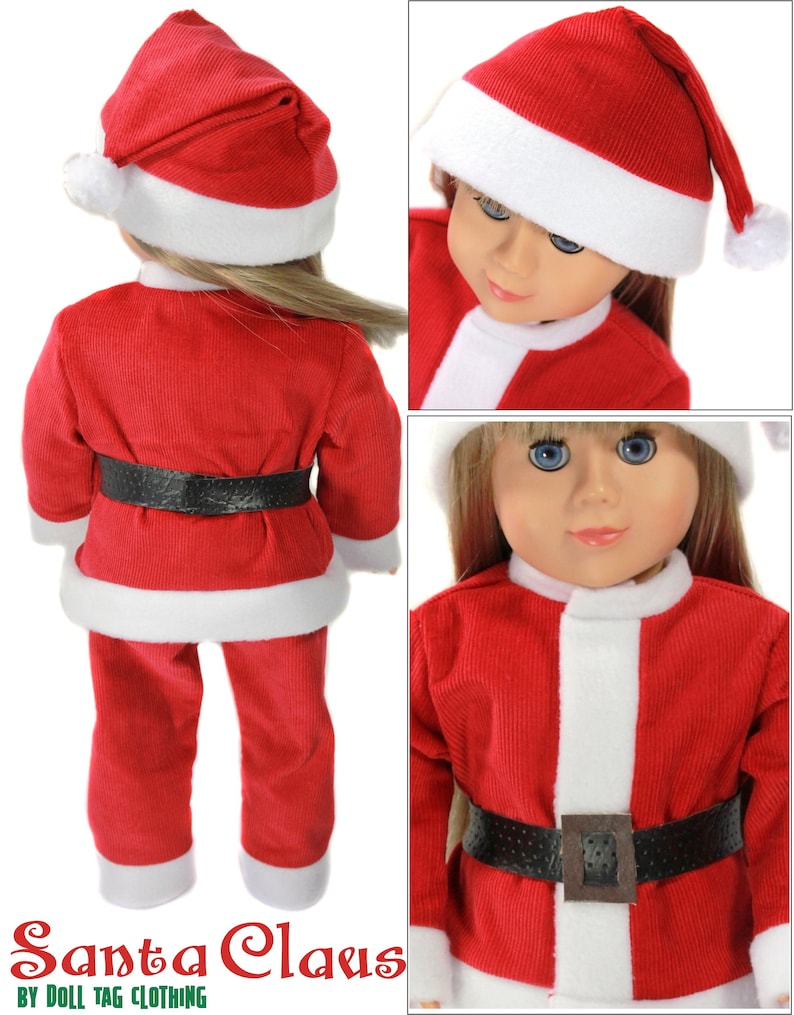 Santa Claus Suit PDF Sewing Pattern for 18 Inch Dolls Such Etsy