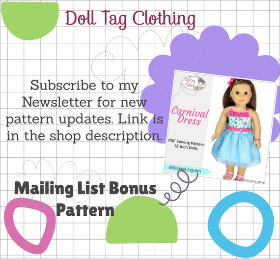 Doll Tag Clothing Strawberry Patch Doll Clothes Pattern Baby Alive