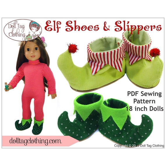 Elf slippers shop pattern