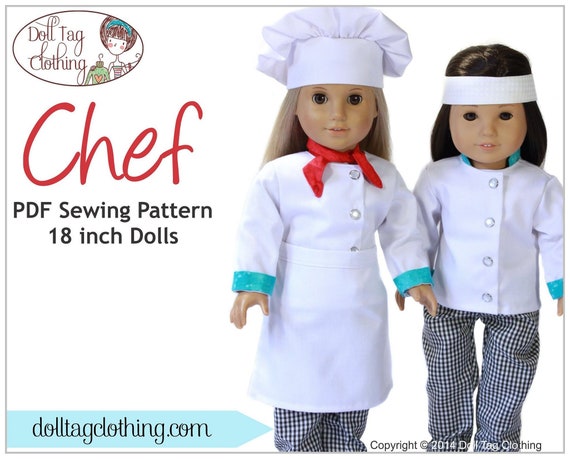 doll chef outfit