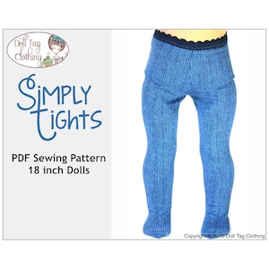 Simply Tights Stockings | PDF Pattern for 18 inch Girl Dolls