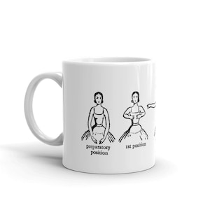 Ballet Port de Bras Mug, Dance Teacher Gift, Recital, Coffee mug for dancers, Ballet Barre, Studio Owner