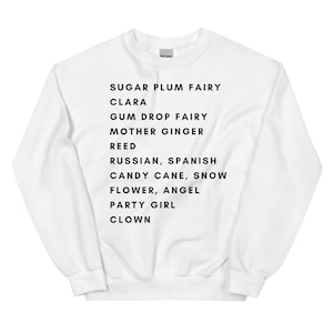 Personalized Nutcracker Ballet Sweatshirt | Custom Ballet Dancer Gift