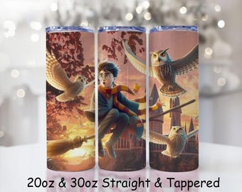 Envoltorio para vaso de la Escuela de Magos / Diseño de poción mágica de 20 oz (descarga digital)