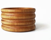 Wood Wide Bracelet cuff in Reclaimed Cherry Natural bracelet Bangle Eco Wood Jewelry Ready to Ship