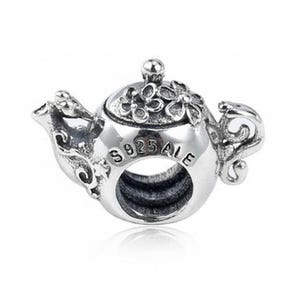 Förtrollad tekanna i 925 sterlingsilver passar Pandora-armband