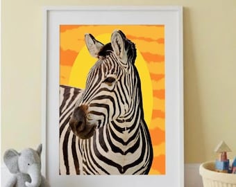 Pop Art Zebra | Wall Decor
