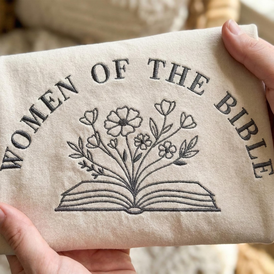 Women of the Bible Embroidery Design, Floral Christian Machine ...