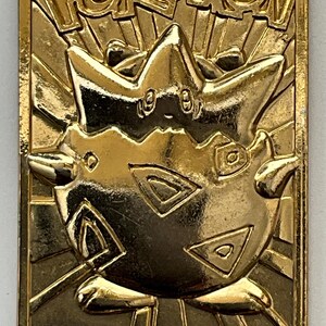 23k gold pokemon card togepi PLATED TRADING 1999 Pokemon TOGEPI Burger King