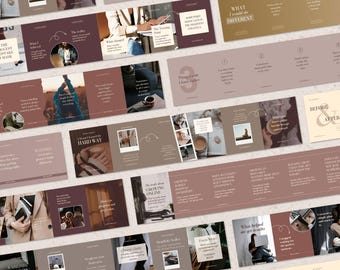 Instagram Carousel Template Canva Social Media Manager Content Design Seamless Carousel Post Editorial Instagram (digital download)