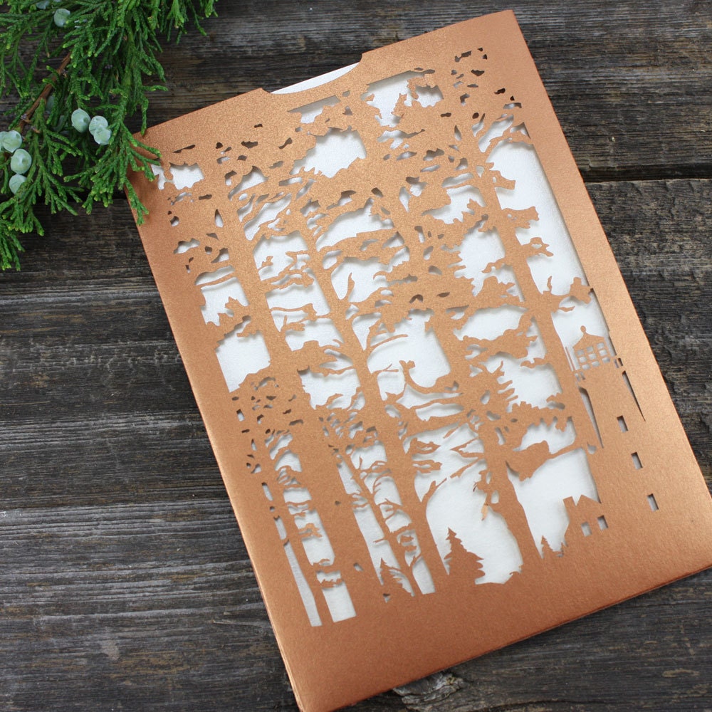 Laser cut pocket Door County Etsy