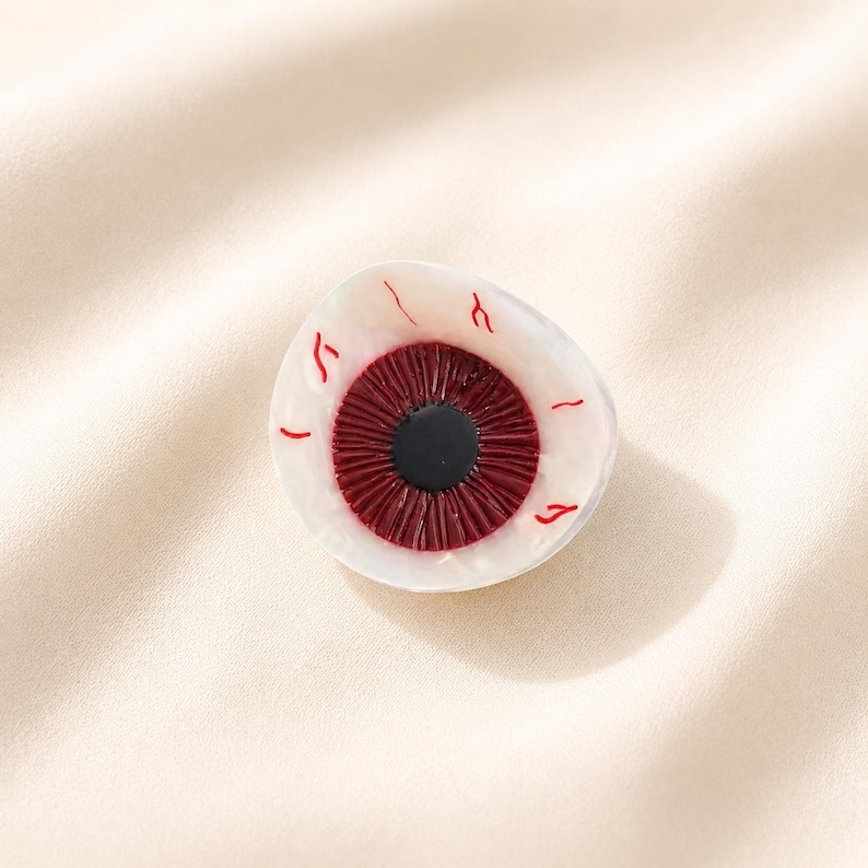 Personalized Medical worker Acetate Hair Claw Clip, Nurse Hair Accessories Eyeball