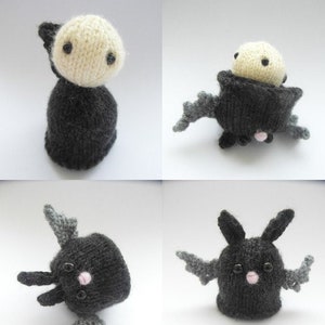 PATTERN ONLY - KNITTED from Vlad to Bat - pdf instructions