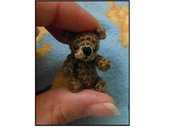 PATTERN ONLY Oh, so tiny Teddy bear crochet PATTERN